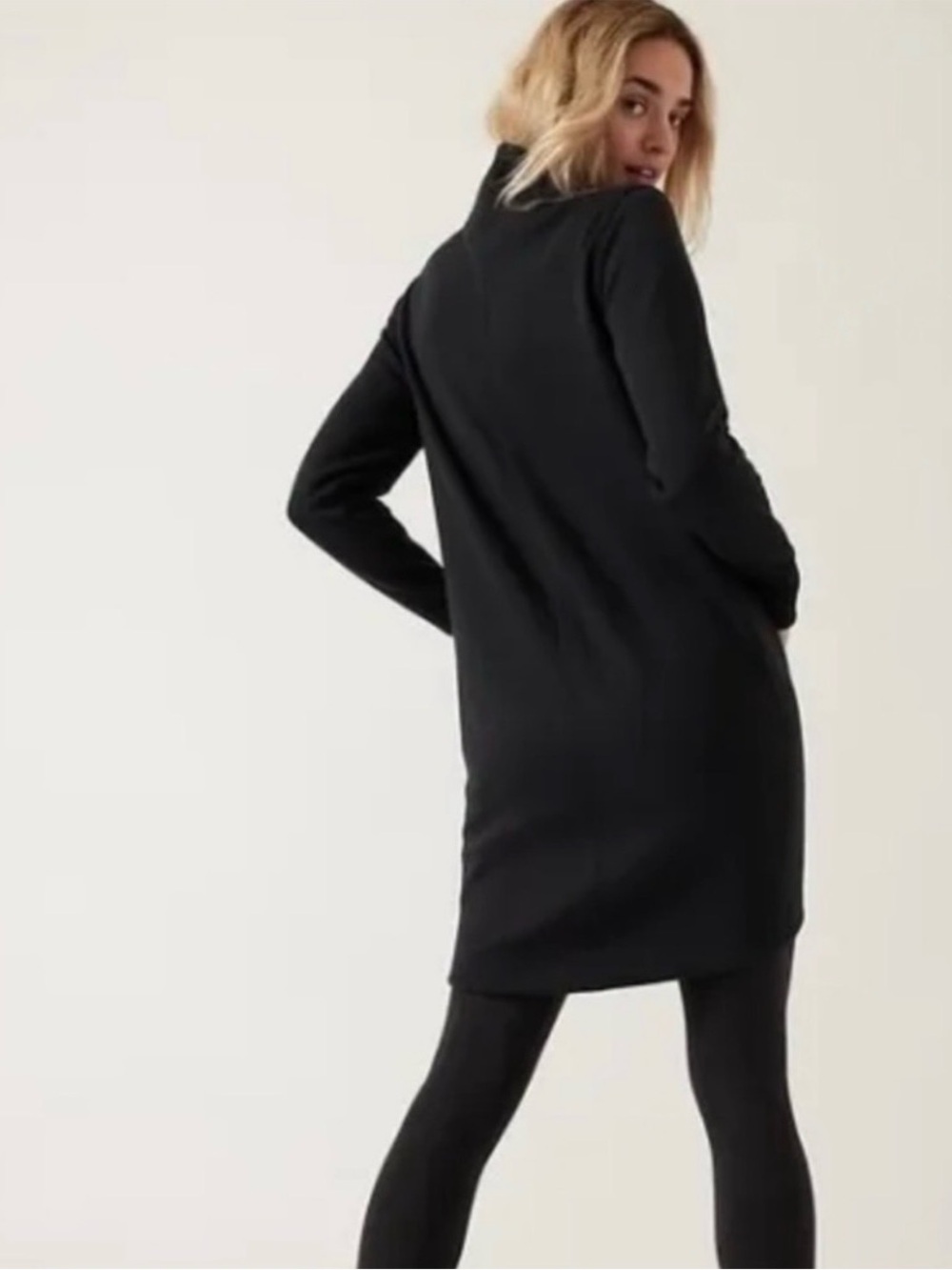 Athleta Cozy Karma mock neck dress SZ:L - Picture 2 of 8